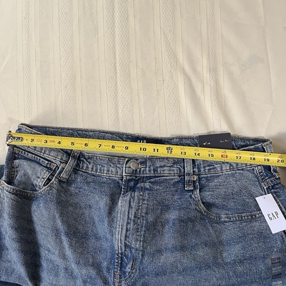 NWT GAP Barrel Jeans Size 20/35R Relaxed Fit High Rise Tapered Boho Skater - Picture 6 of 12